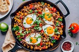 Vegetarian Turkey Salsa Hash with Black Beans Recipe