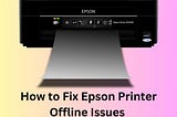 How to Fix Epson Printer Offline Issues | +1–844–892–5742 | Epson Printer Support