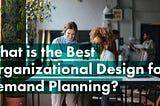 What is the Best Organizational Design for Demand Planning?