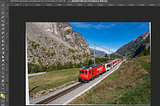 Improve your (railway) photos with perspective distortion in Adobe Photoshop