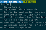 Auto-completion in Databricks CLI (bundle command)