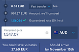 Moving to Australia? — must use Wise as a currency converter
