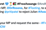 An email exchange with Tooting MP, Dr Allin-Khan re: Assange