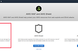 Configure Web Application Firewall (WAF) with AWS