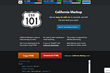 California Markup: Simplifying HTML code generation for all web developers