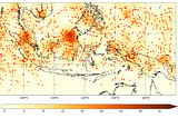 How to visualize spatial point-based data and its density with python Basemap?