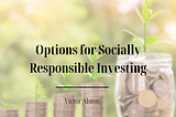 Options for Socially Responsible Investing
