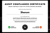 Shanum Has Passed Receiving Certificate From Interfi Network