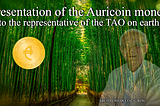 Presentation of the Auricoin money to the Representative of the TAO on Earth