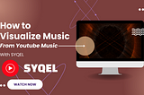Using audio responsive music visuals with Youtube Music is possible through SYQEL!