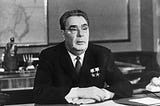 Leonid Brezhnev sitting at a desk
