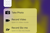 3-D Touch: Quick Actions