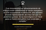 Ricardo Ramos D’Agostino: Innovaciones en Almacenamiento de Energía