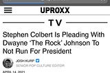 #28-Shut up, Stephen Colbert. You’re gonna ruin it for the rest of us!!