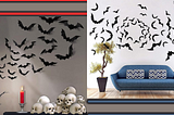 Transform Your Home with 88 PCS Halloween 3D Bat Wall Décor: The Ultimate Spooky DIY Decoration