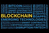 blockchain terms in a canvas image