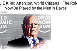 Debunking Charlie Kirk on the World Economic Forum