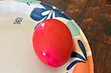 I dyed an Easter Egg on Palm Sunday …