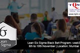 Lean Six Sigma Black Belt Program Week-3