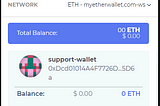 Export Private key from MyEtherWallet