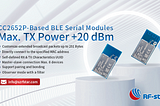 RF-star Launches Bluetooth UART Protocol for CC2652P High-Power BLE Modules RF-BM-2652P2/P2I