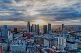 Manchester Skyline by Drone