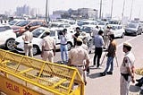 Wrestlers’ stir: Farmers climb over, shove aside barricades to reach protesters at Jantar Mantar