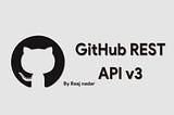 GitHub REST API 3 with jQuery