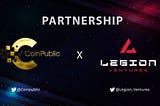 ✴️✴️ Strategic Partners ️✴️
 
⚡️ The Coinpublic Ventures x Legion Venture