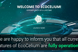 EcoCelium Christmas Update