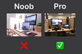 Comparison of good and bad image