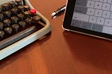 Fountain pen, typewriter, iPad: changing tools.