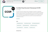 Preparation for CCSP— Certified Cloud Security Professional