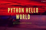 Python Hello World