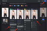 Workflow builder in autoRetouch. Images shows how to create a PSD workflow.
