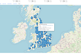 A map of OpenActive activity data