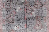 Peacocks in the Forest — Madhubani painting (22″ x 30″)