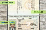 Cyprus passport PSD download scan and photo look templates, 2 in 1, version 2