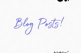 Blog Posts