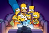 The Simpsons watch TV
