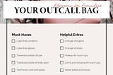 Your Outcall Bag