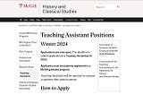 AGSEM, Teaching Assistant Positions and Discriminatory Hiring at McGill