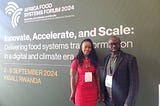 Afia and Rowlands at Africa Food Systems Forum 2024