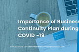 Importance of having a Business Continuity Plan During COVID-19