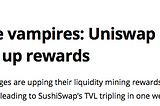 Uniswap Rewards Have Ended — A New Use-Case for Uniswap LP Tokens