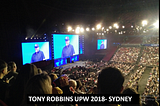 What happened when you saw Tony Robbins in person?