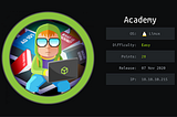 Hackthebox : Academy Writeup