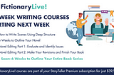 All the Fictionary Live! Guided Editing Courses start next week.