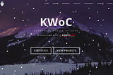 KWoC Webpage