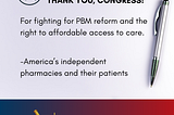 Open Letter to the 118th Congress: Thank You for Fighting for PBM Reform
